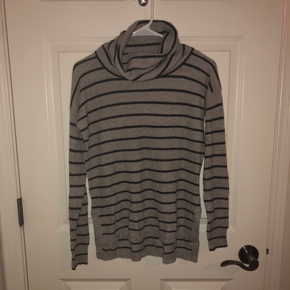 BNWT Madewell Striped Turtleneck Sweater